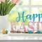 Glitzhome&#xAE; 15.75&#x22; Easter Wooden &#x22;Happy Easter&#x22; Table D&#xE9;cor